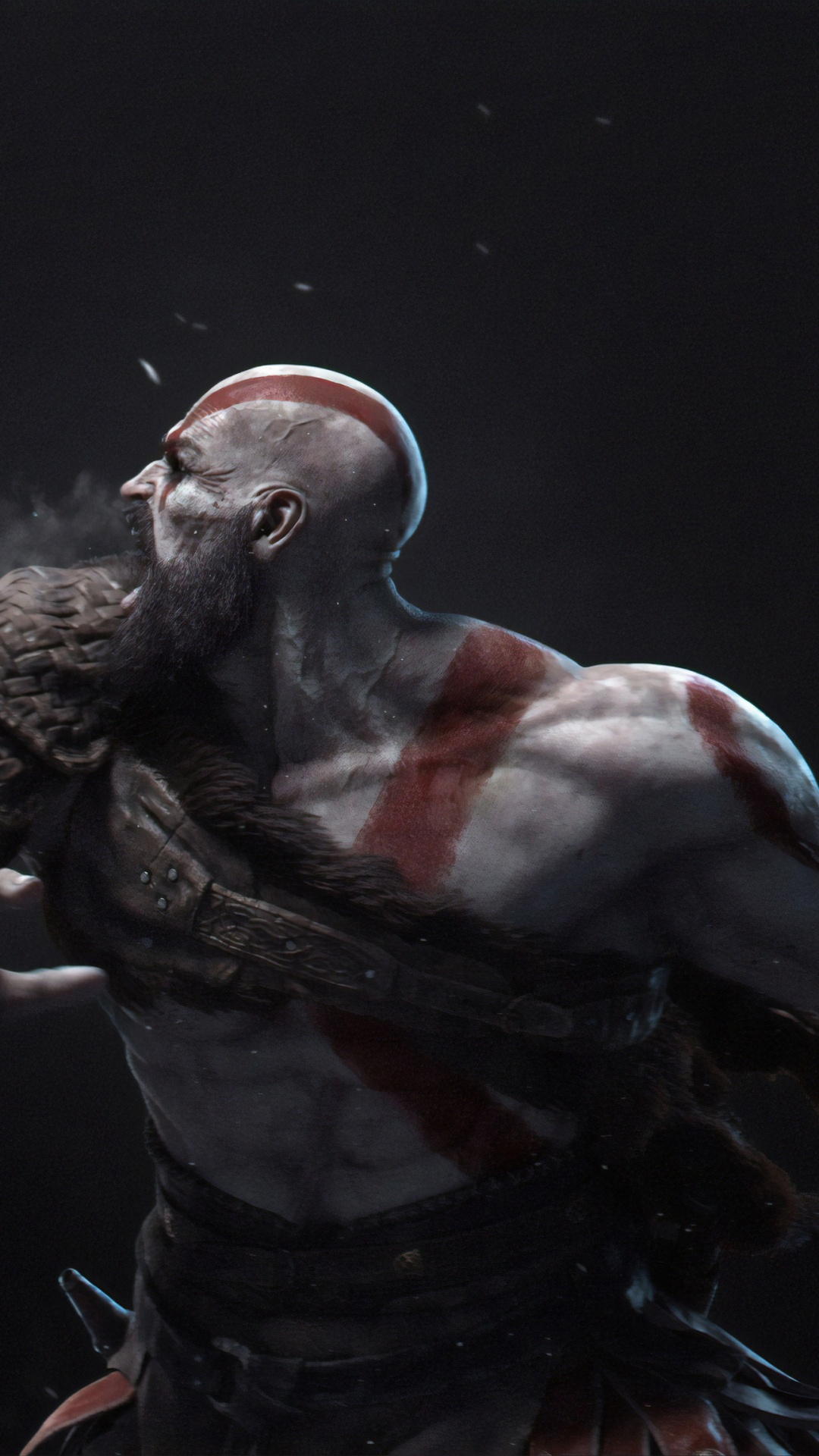 Обои арт, Программы Zbrush, работа, вымышленный персонаж, кратос в разрешении 1080x1920