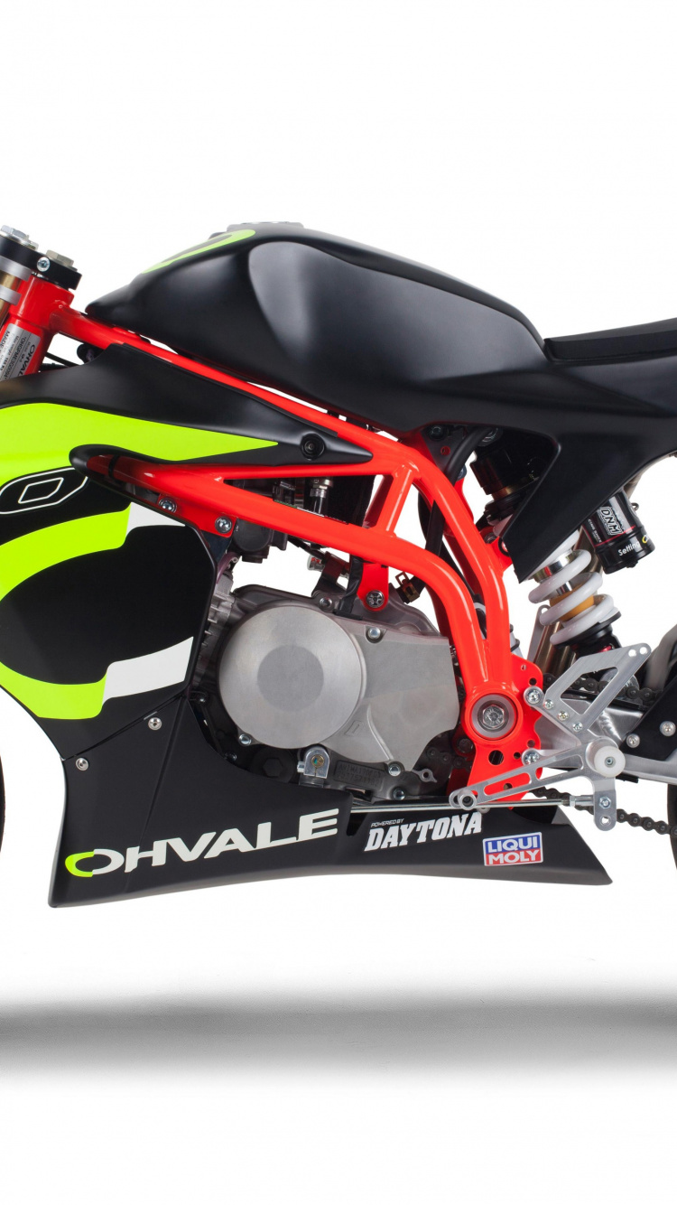 Обои Ohvale GP 0190, daytona anima 190 mx 2 0 fdx двигатель, мотоцикл, Quickshifter, Минибайк в разрешении 750x1334