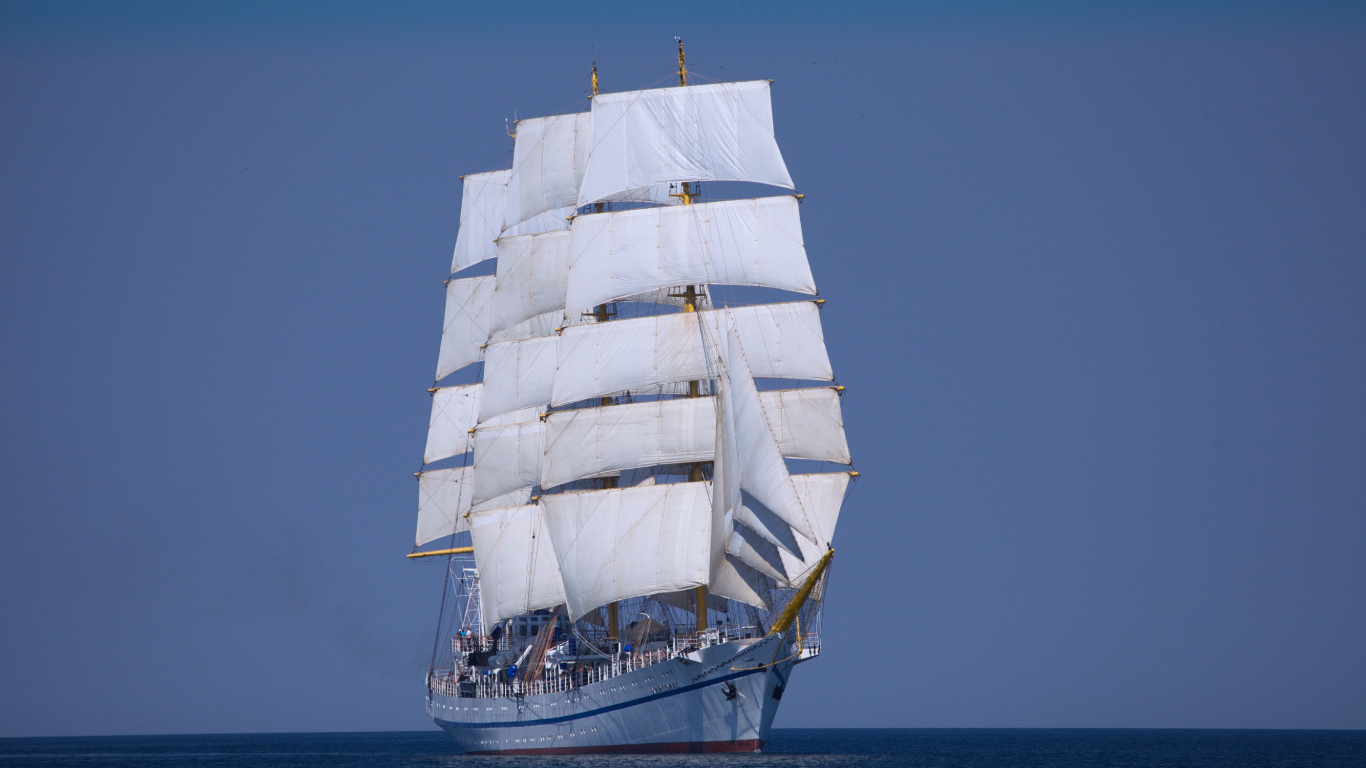 Обои Барка, шхуна, парусник, Херсонес, Бриг в разрешении 1366x768