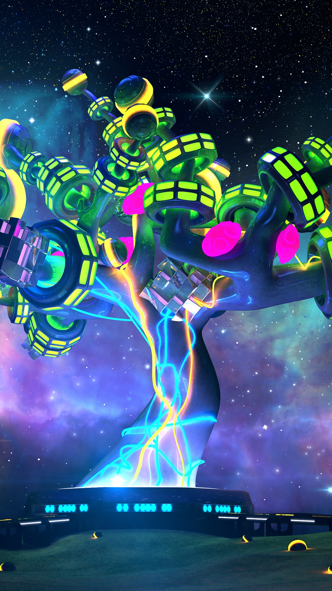 Обои космос, графика, мир, пространство, атмосфера в разрешении 1080x1920