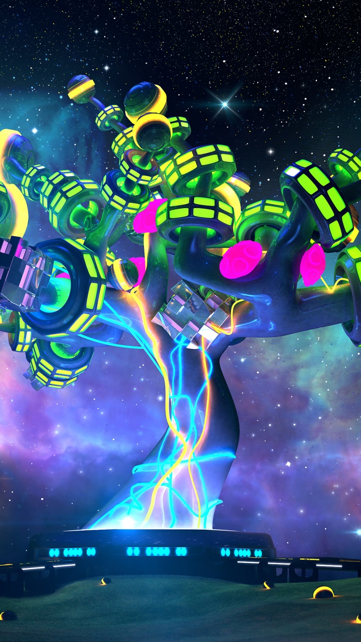 Обои космос, графика, мир, пространство, атмосфера в разрешении 720x1280