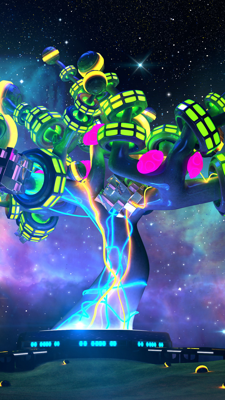 Обои космос, графика, мир, пространство, атмосфера в разрешении 750x1334