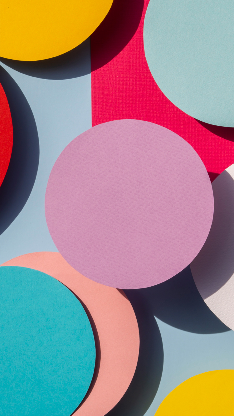 Обои круг, визуальное искусство, дизайн, графический дизайн, сахарная бумага в разрешении 750x1334