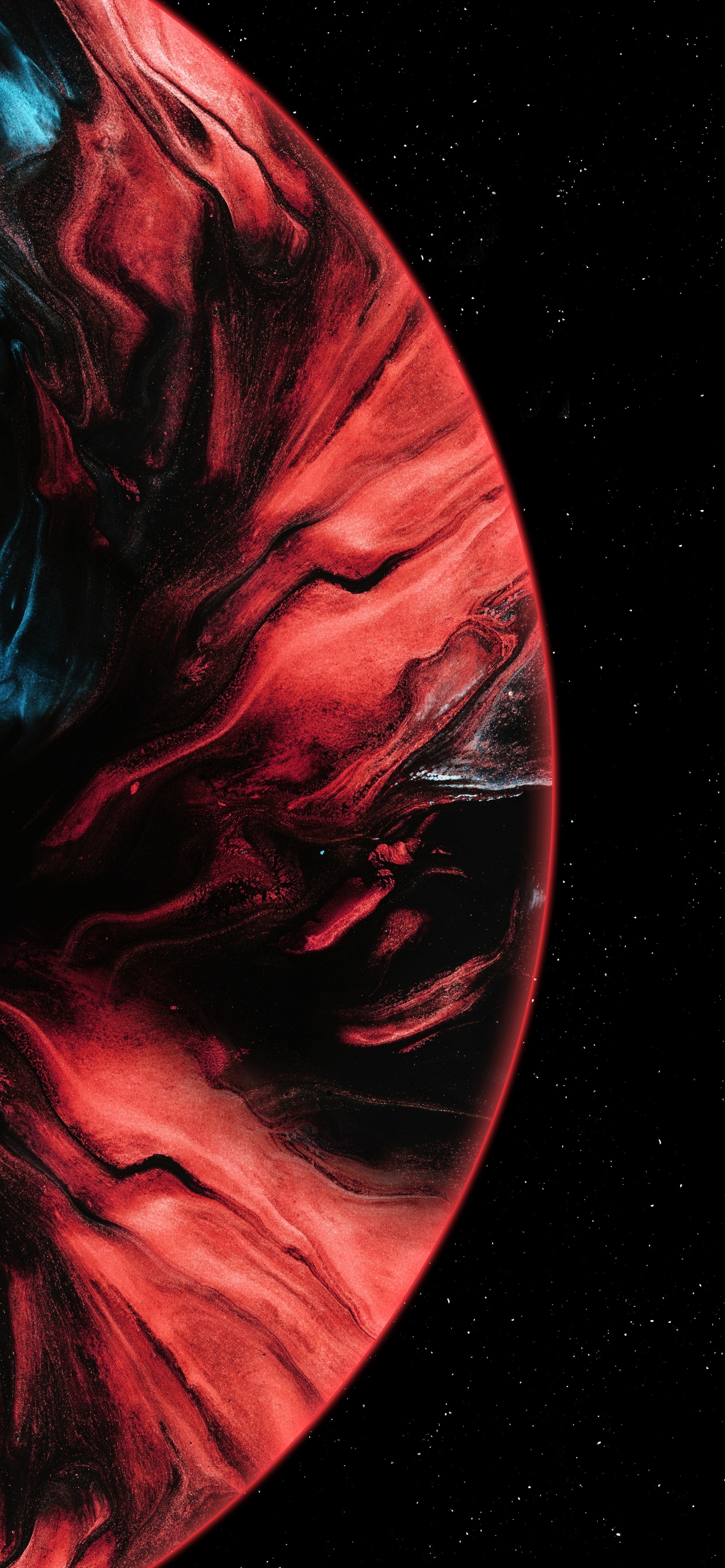 Обои живопись, абстрактное искусство, арт, визуальное искусство, фрактальное искусство в разрешении 1242x2688