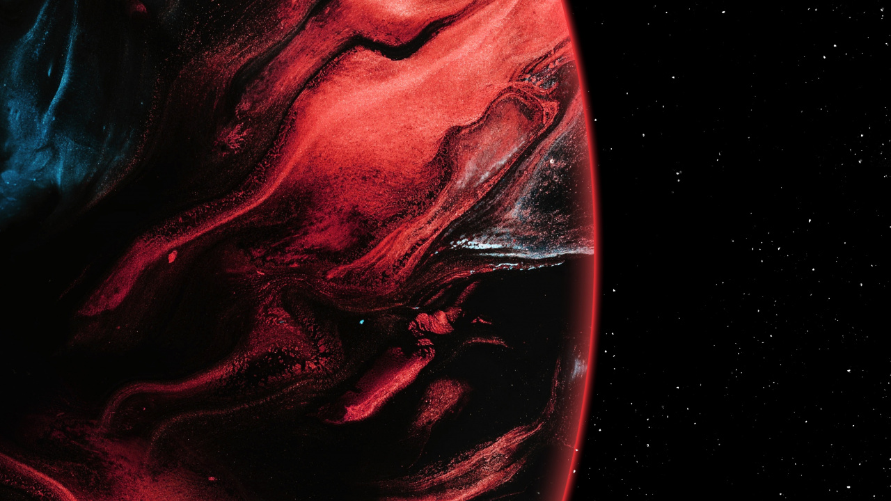 Обои живопись, абстрактное искусство, арт, визуальное искусство, фрактальное искусство в разрешении 1280x720