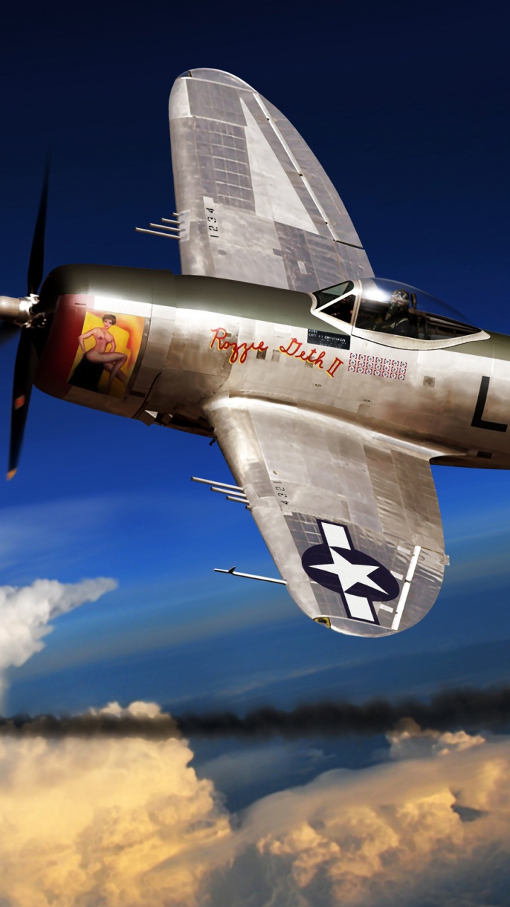 Обои самолеты, самолет, пропеллер, полет, Соединённые Штаты Америки в разрешении 720x1280