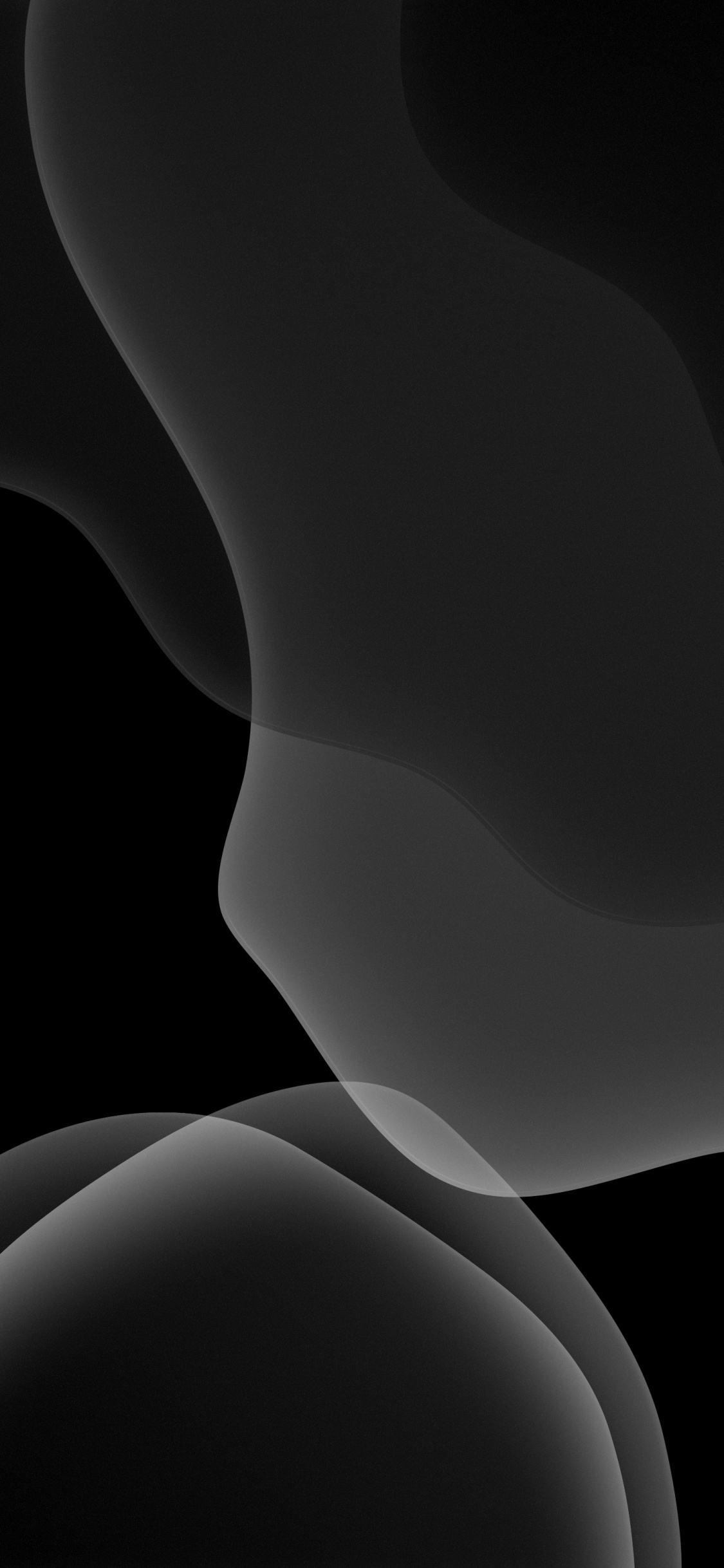 Обои iOS 13, Свет-в-темный цвет схема, ios, iOS 16, черный в разрешении 1125x2436