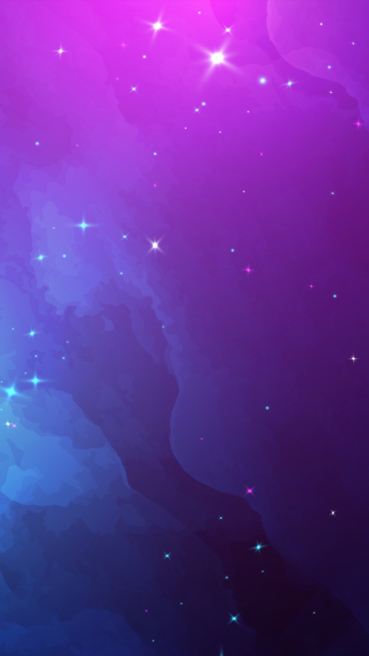 Обои Галактика, вода, атмосфера, лазурный, пурпур в разрешении 720x1280