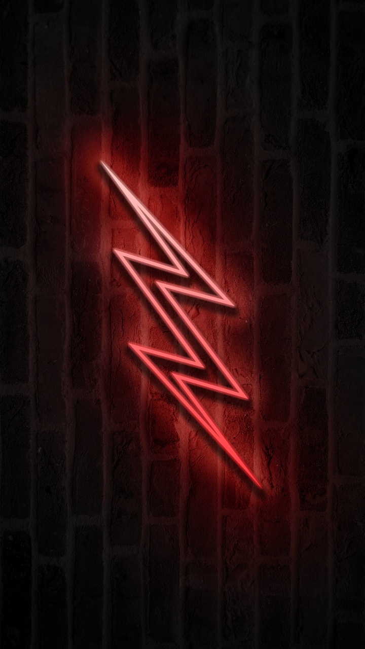 Обои свет, неоновая вывеска, треугольник, Янтарь, древесина в разрешении 720x1280