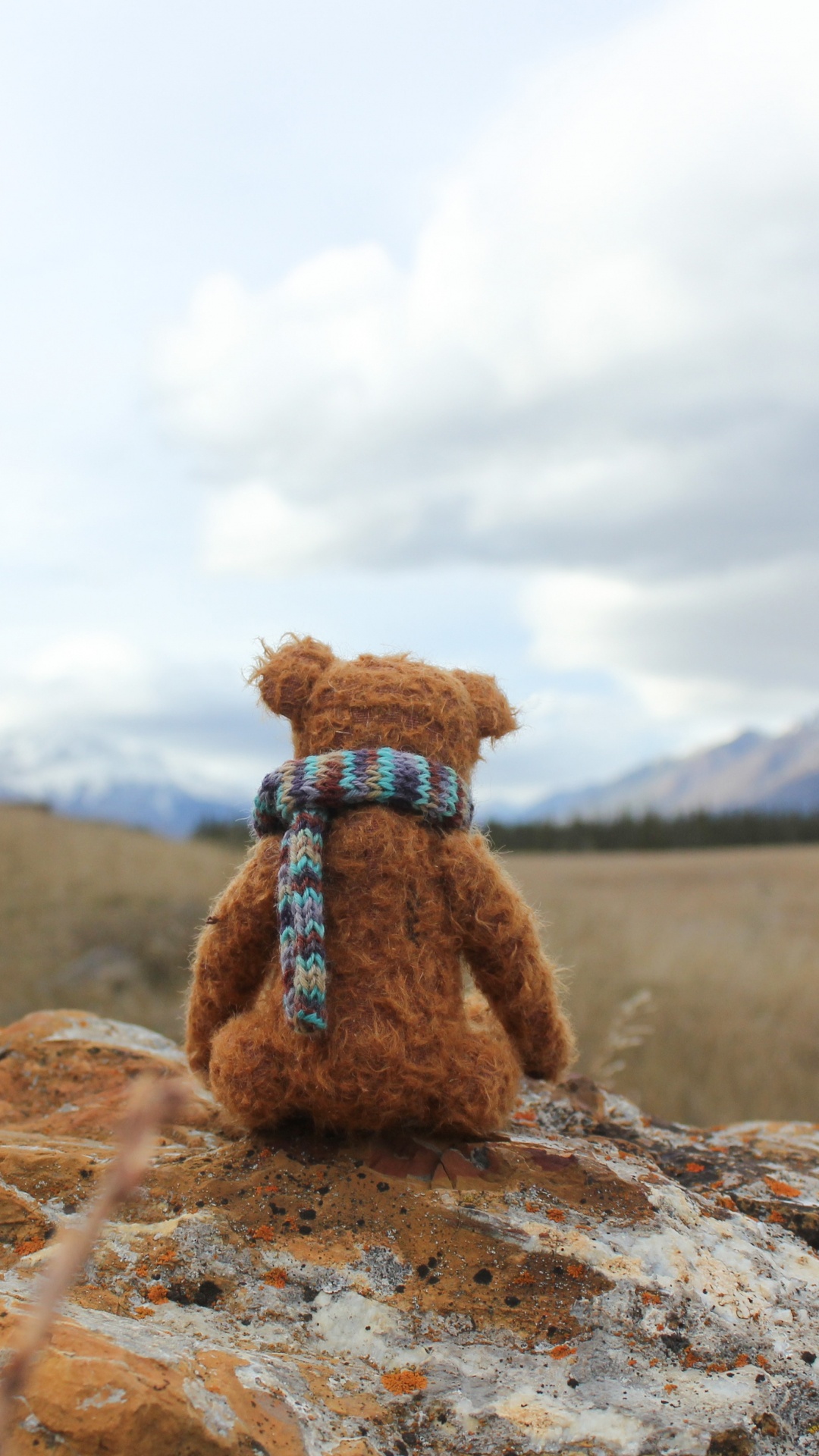 Обои рок, гора, силуэт, облако, степ в разрешении 1080x1920