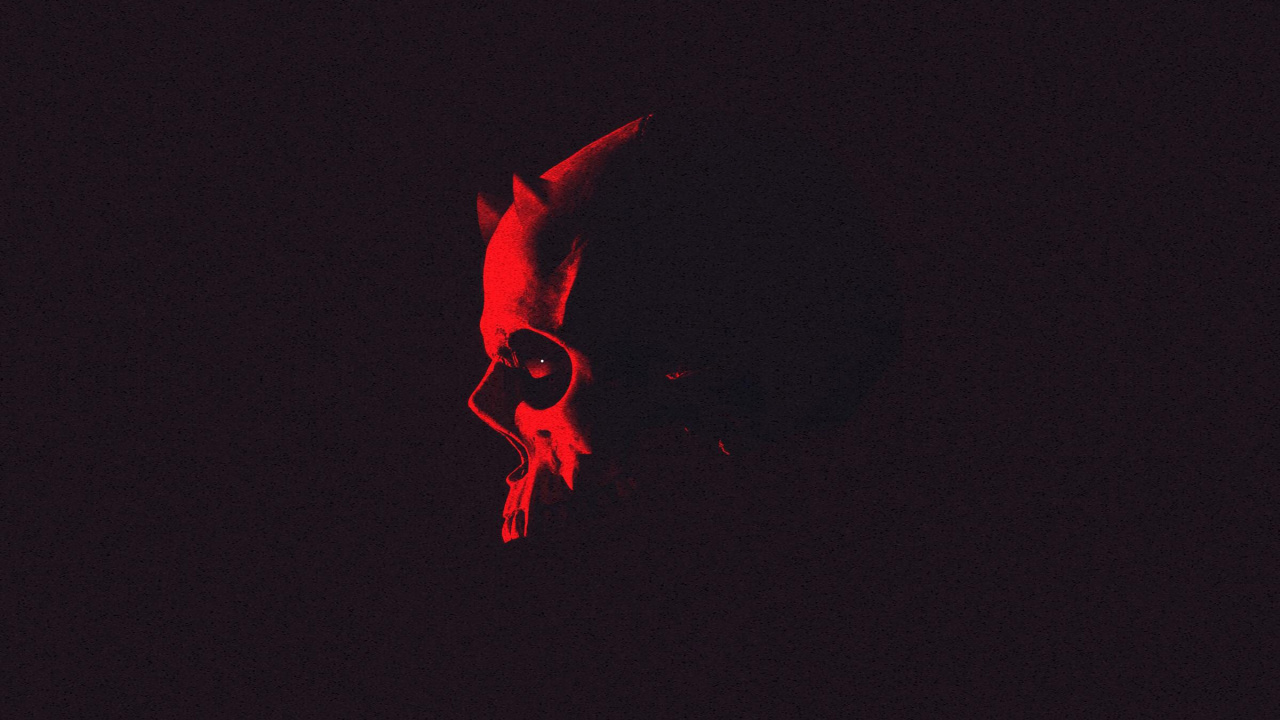 Обои темнота, красный цвет, графика, Представление, земля в разрешении 1280x720