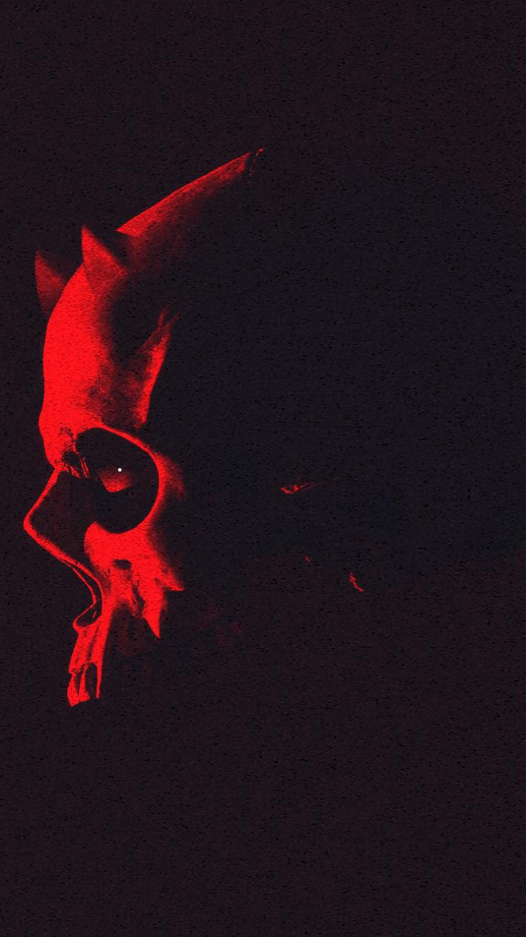 Обои темнота, красный цвет, графика, Представление, земля в разрешении 750x1334