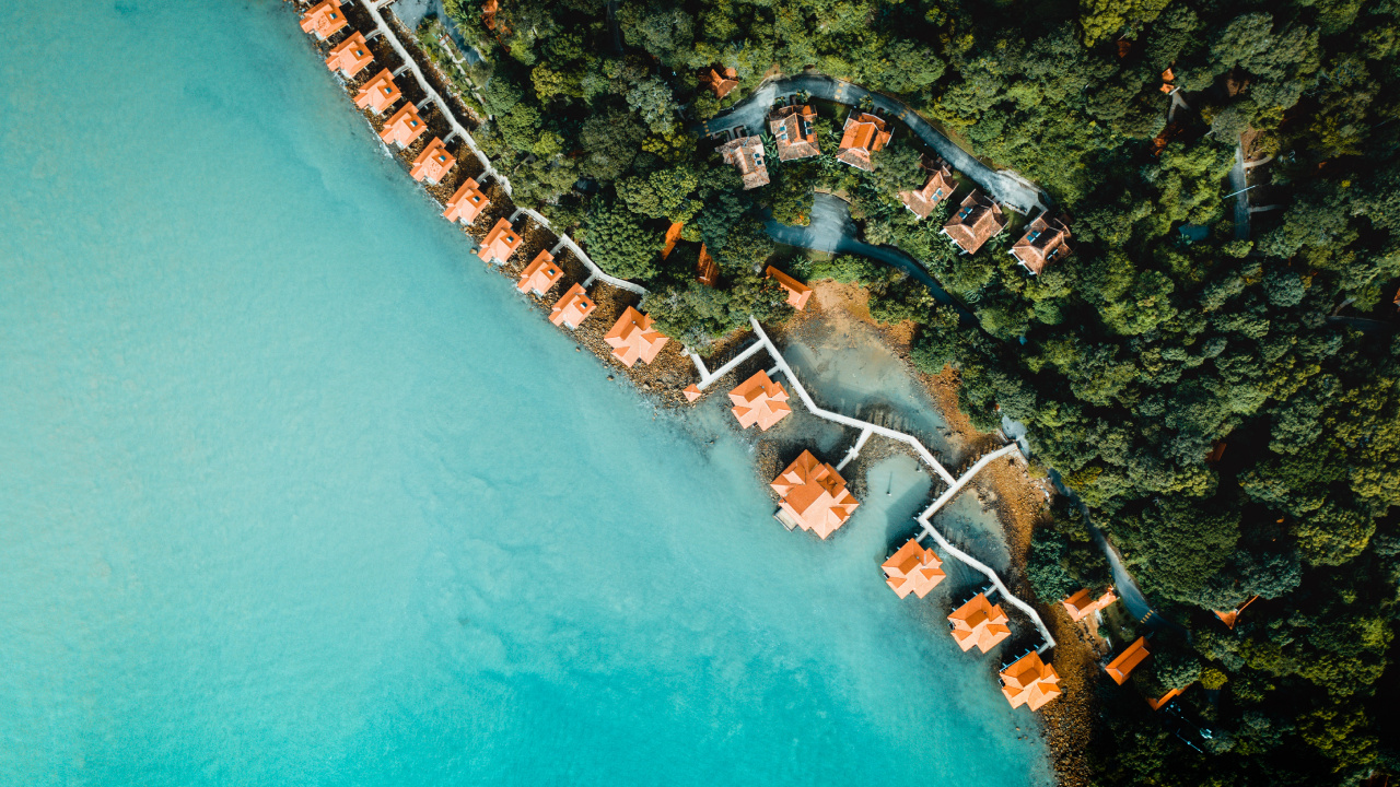 Обои море, вода, пейзаж, прибрежные и океанические рельефы, побережье в разрешении 1280x720