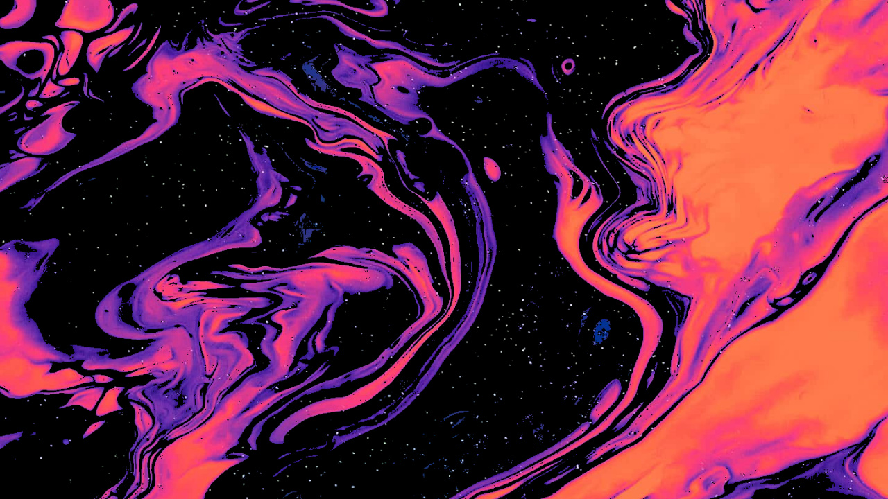 Обои живопись, кактус джек записи, арт, жидкий, художественная краска в разрешении 1280x720