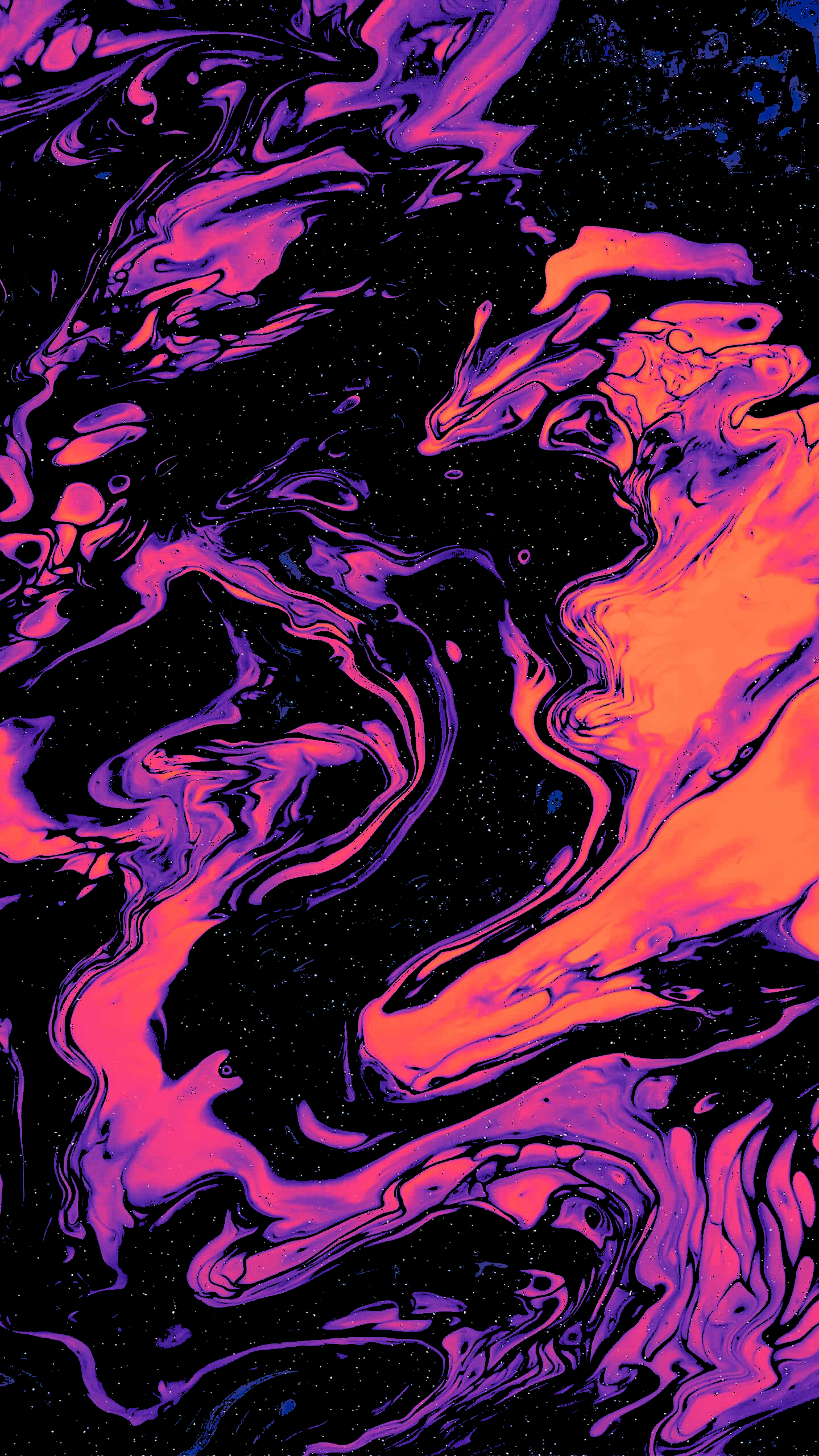 Обои живопись, кактус джек записи, арт, жидкий, художественная краска в разрешении 1440x2560