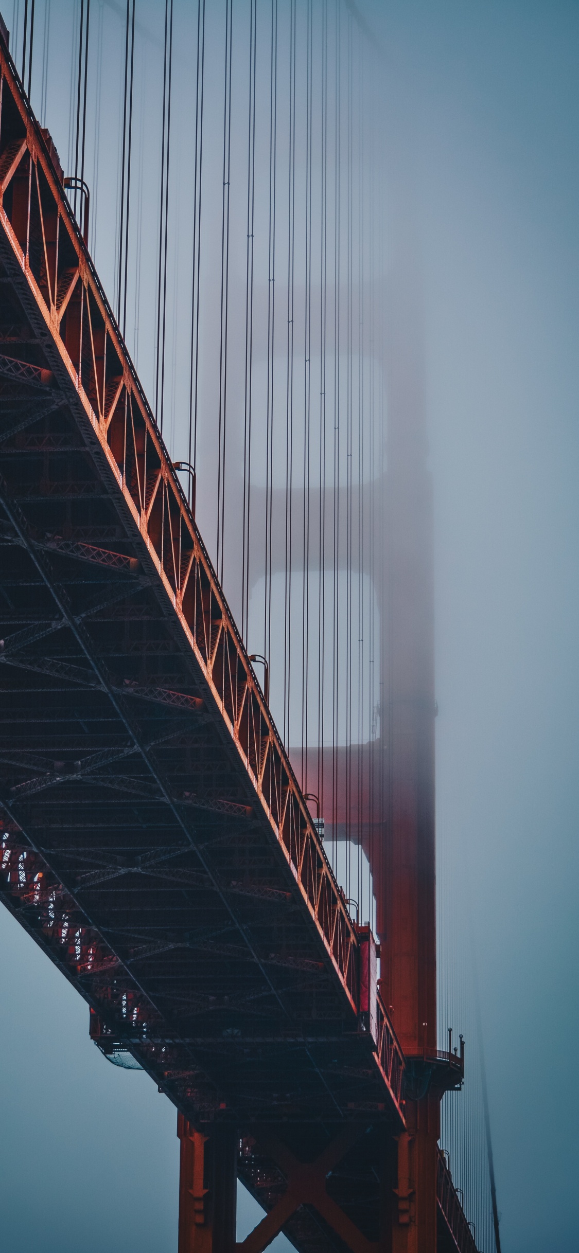 Обои мост Golden Gate, Бейкер-Бич, мост, природа, Мост Джорджа Вашингтона в разрешении 1125x2436