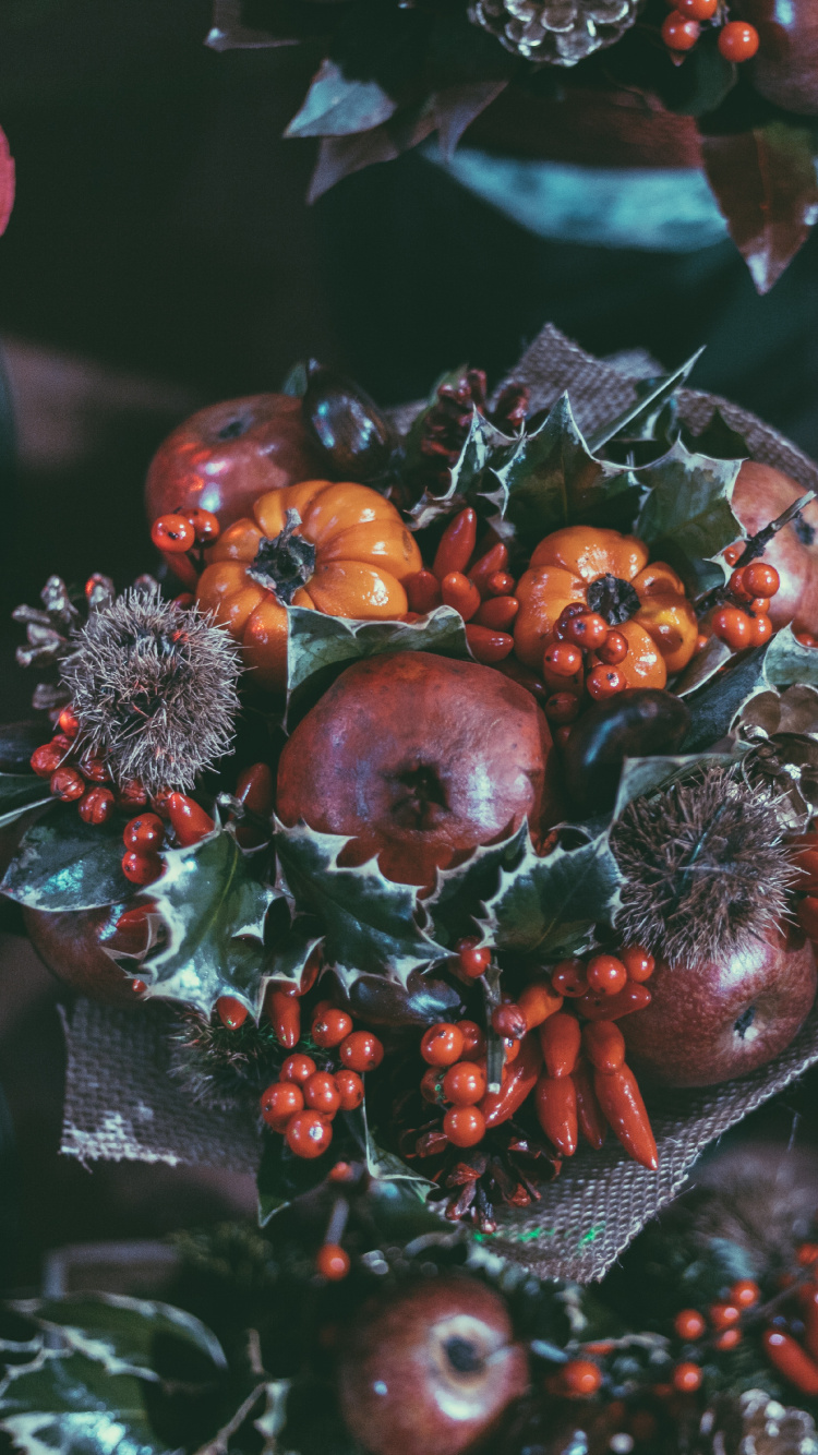 Обои фрукты, растение, цветок, натюрморт, завод в разрешении 750x1334