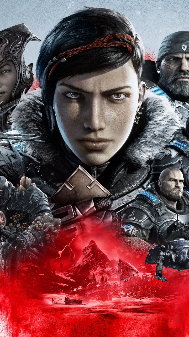 Обои Шестерни 5, Игра Студии Xbox, коалиция, кино, иллюстрация в разрешении 720x1280