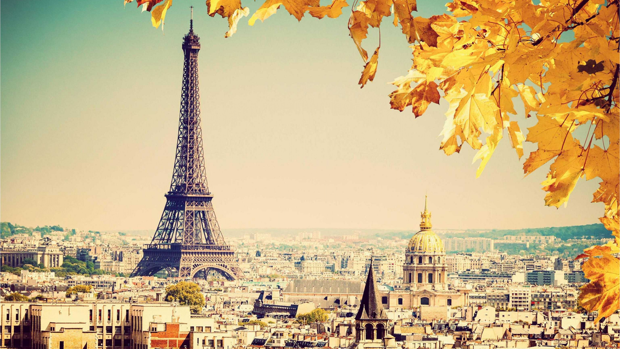 Обои ориентир, город, дневное время, вышка, городской пейзаж в разрешении 2560x1440