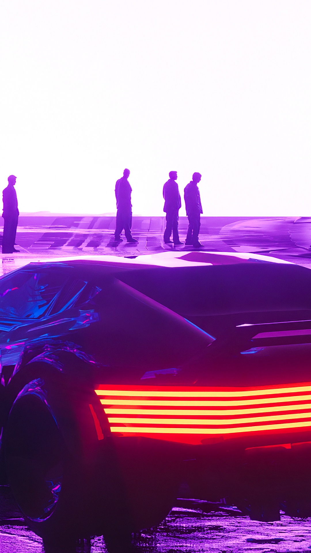 Обои Киберпанк 2077, легковые автомобили, Киберпанк, Synthwave, колесо в разрешении 1080x1920