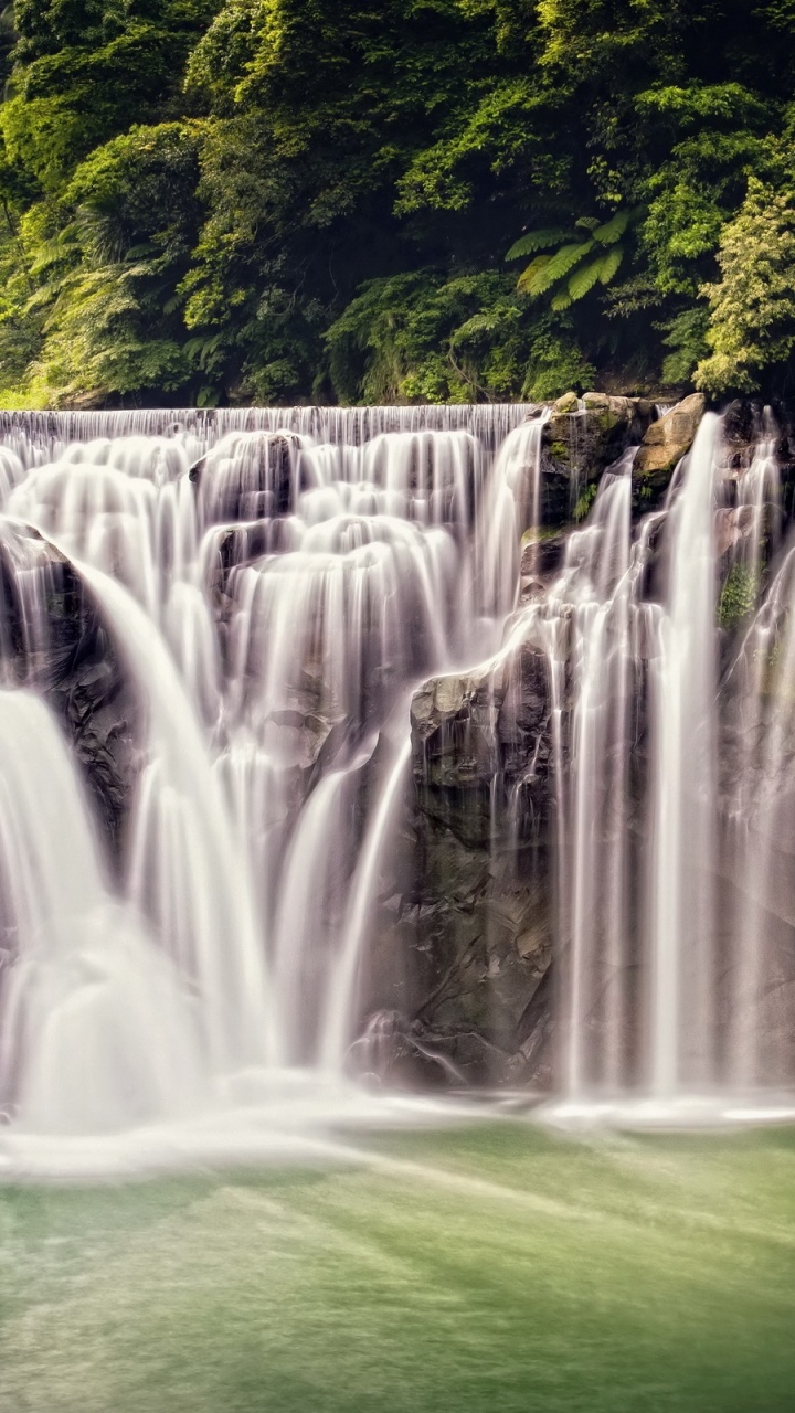 Обои Водопад Шифэн, водопад, гидроресурсы, водоем, природа в разрешении 720x1280