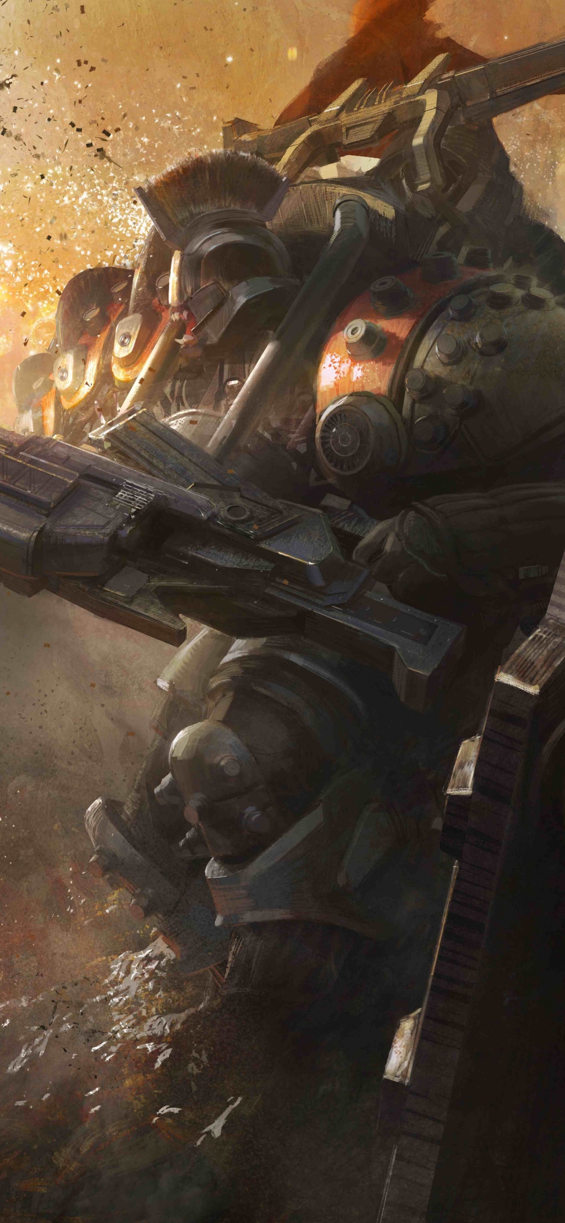 Обои destiny 2, bungie, концепт арт, арт, шутер в разрешении 1125x2436