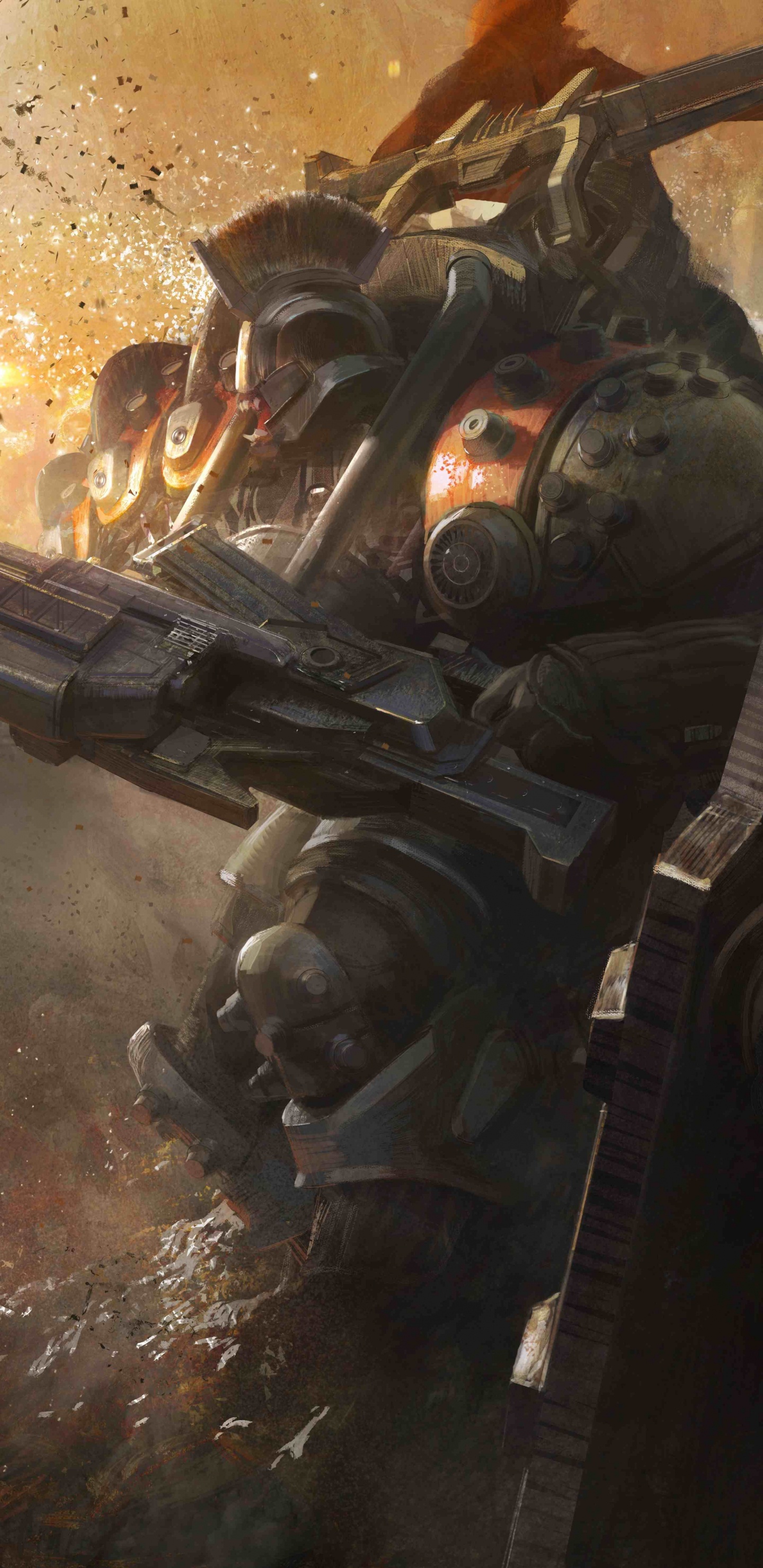 Обои destiny 2, bungie, концепт арт, арт, шутер в разрешении 1440x2960