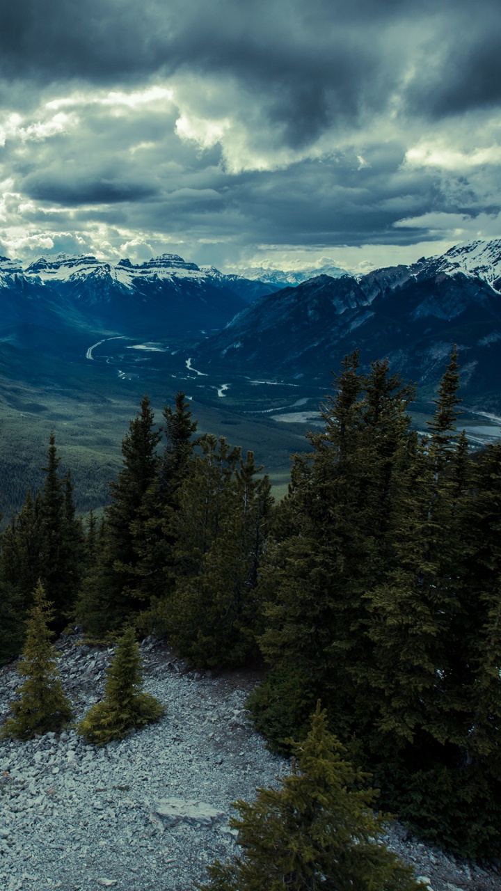 Обои банфф, горный рельеф, гора, природа, дикая местность в разрешении 720x1280