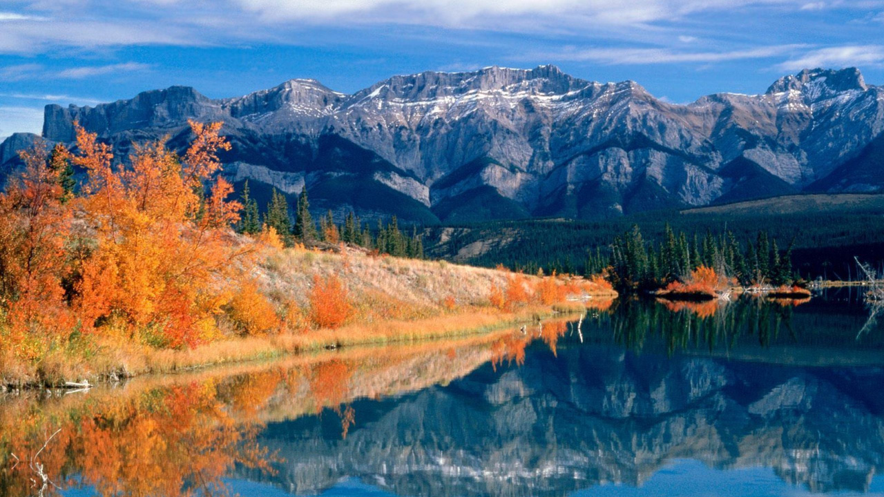 Обои Джаспер Альберта, Джаспер, Озеро Талбот, парк, национальный парк в разрешении 1280x720