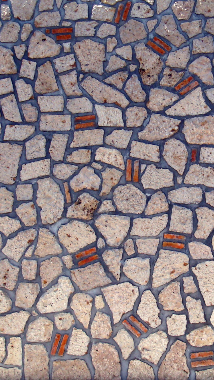 Обои гранит, камень, стена, каменная стена, узор в разрешении 750x1334