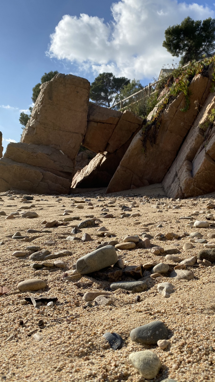 Обои обнажение, рок, коренная порода, формирование, геология в разрешении 750x1334