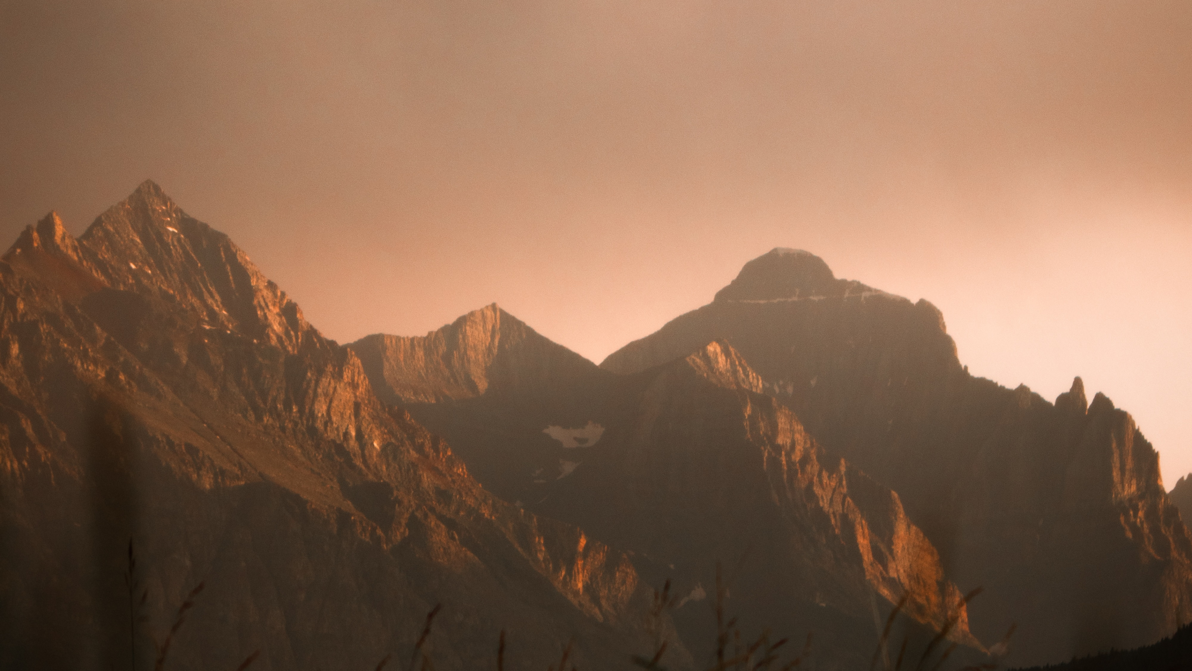 Обои горный хребет, гора, нагорье, горный рельеф, природа в разрешении 3840x2160