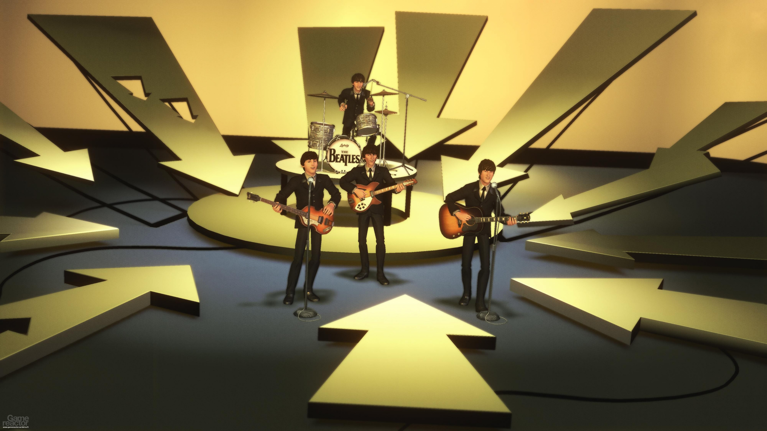Обои Рок-Группы Битлз, The Beatles, дизайн интерьера, арт, интерьер в разрешении 2560x1440