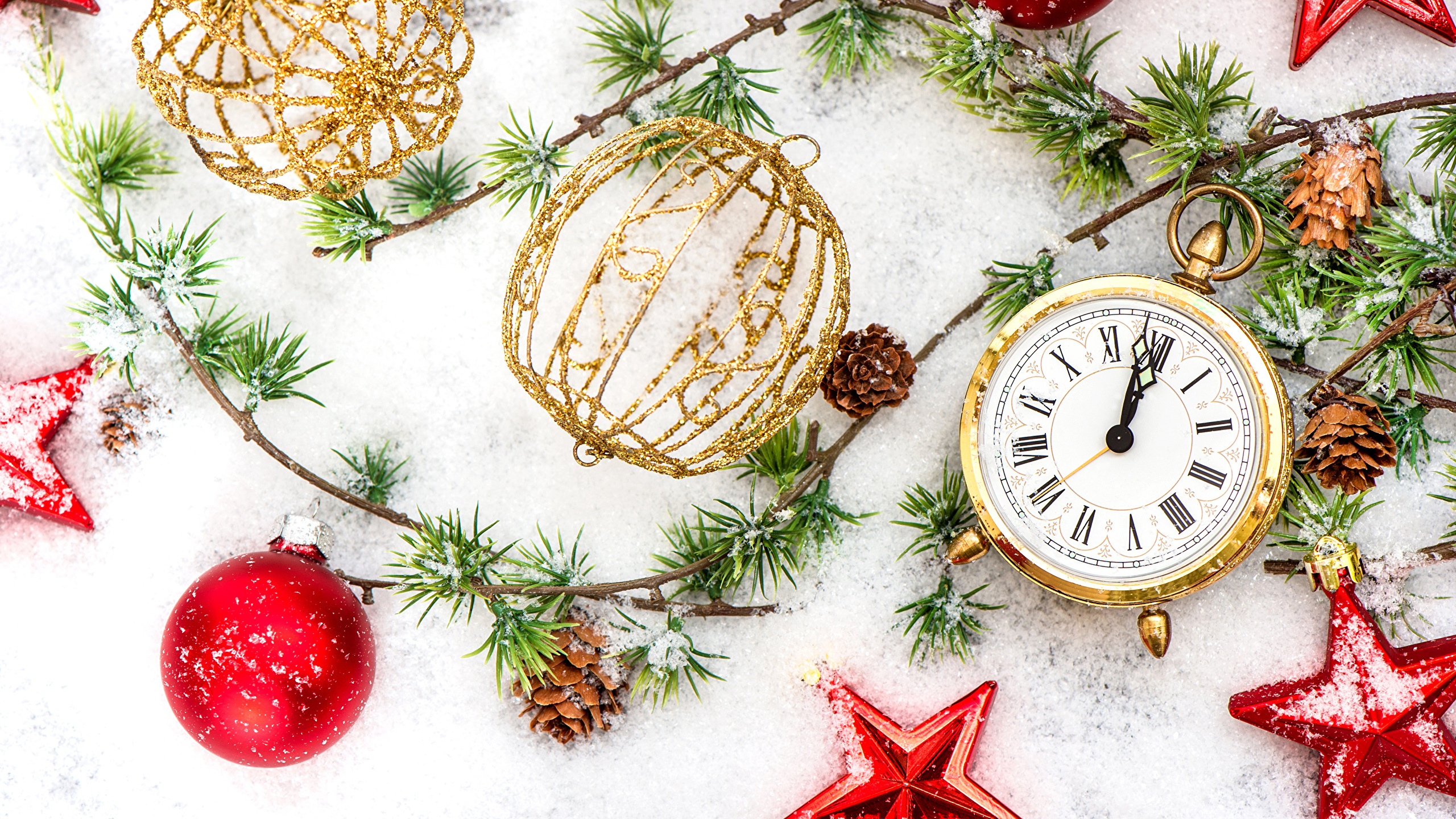 Обои Новый год, Рождественский день, рождественский орнамент, праздник, Рождественские украшения в разрешении 2560x1440