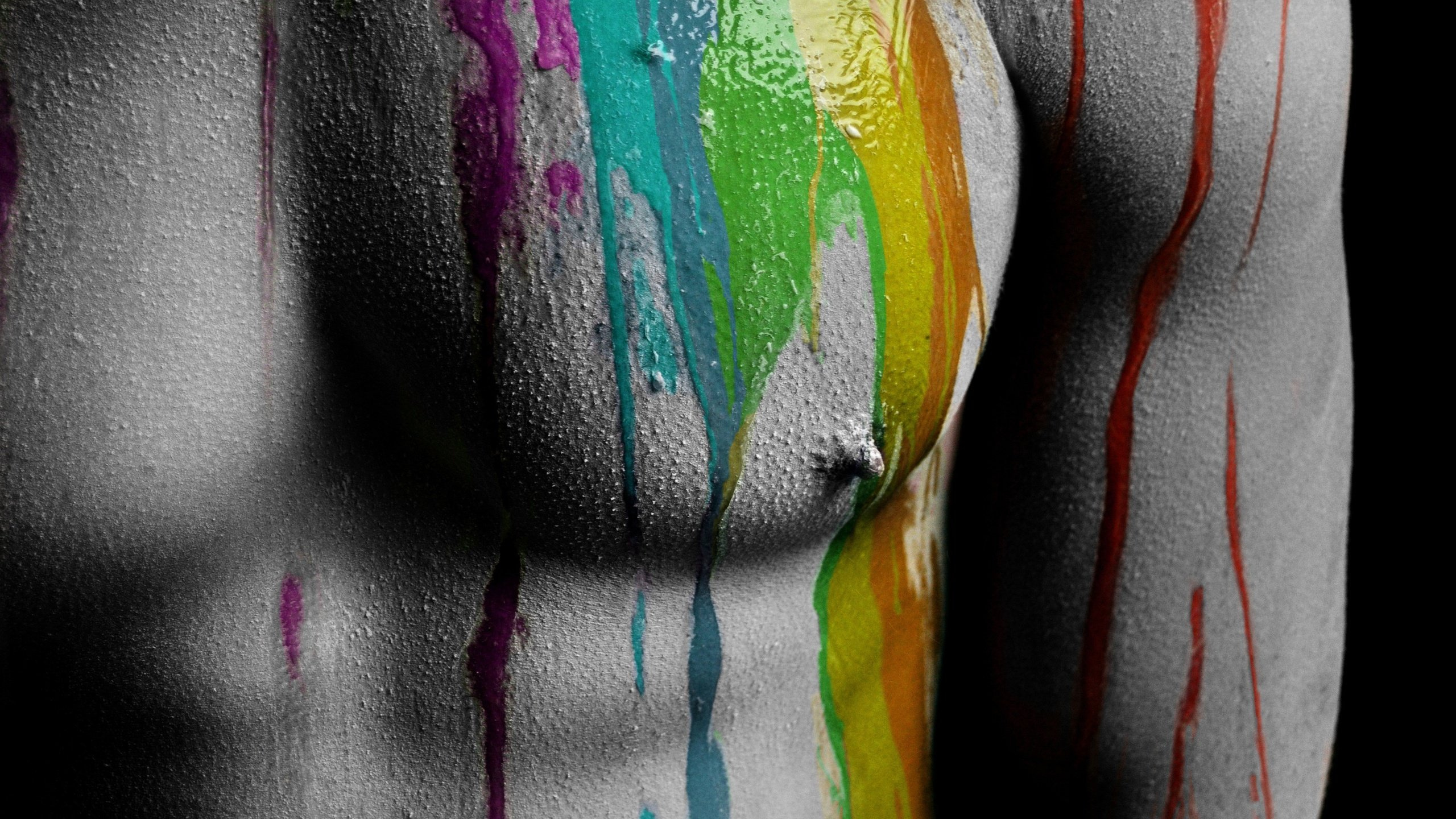 Обои арт, визуальное искусство, рука, современное искусство, спина в разрешении 2560x1440