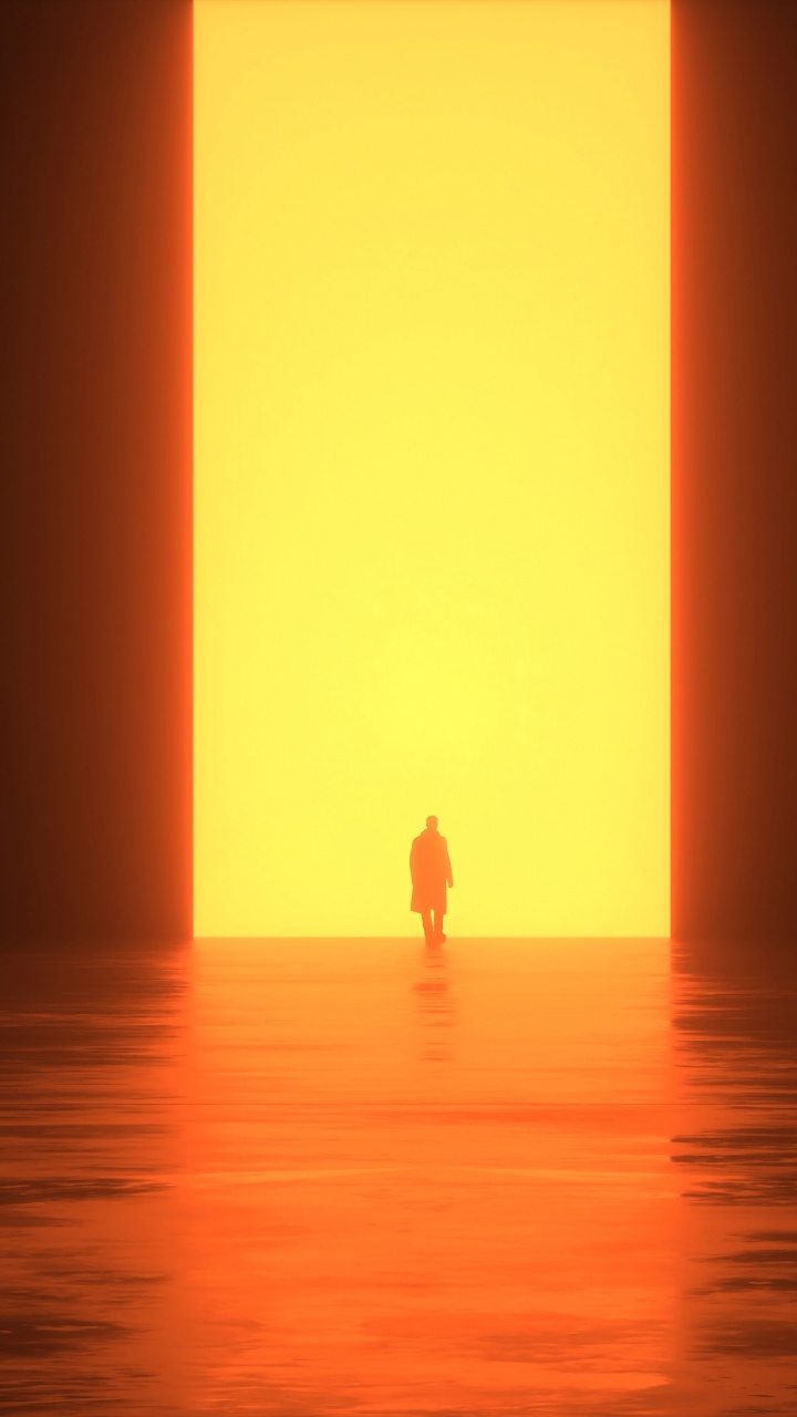 Обои Апельсин, восход солнца, свет, солнечный свет, Научная фантастика в разрешении 720x1280