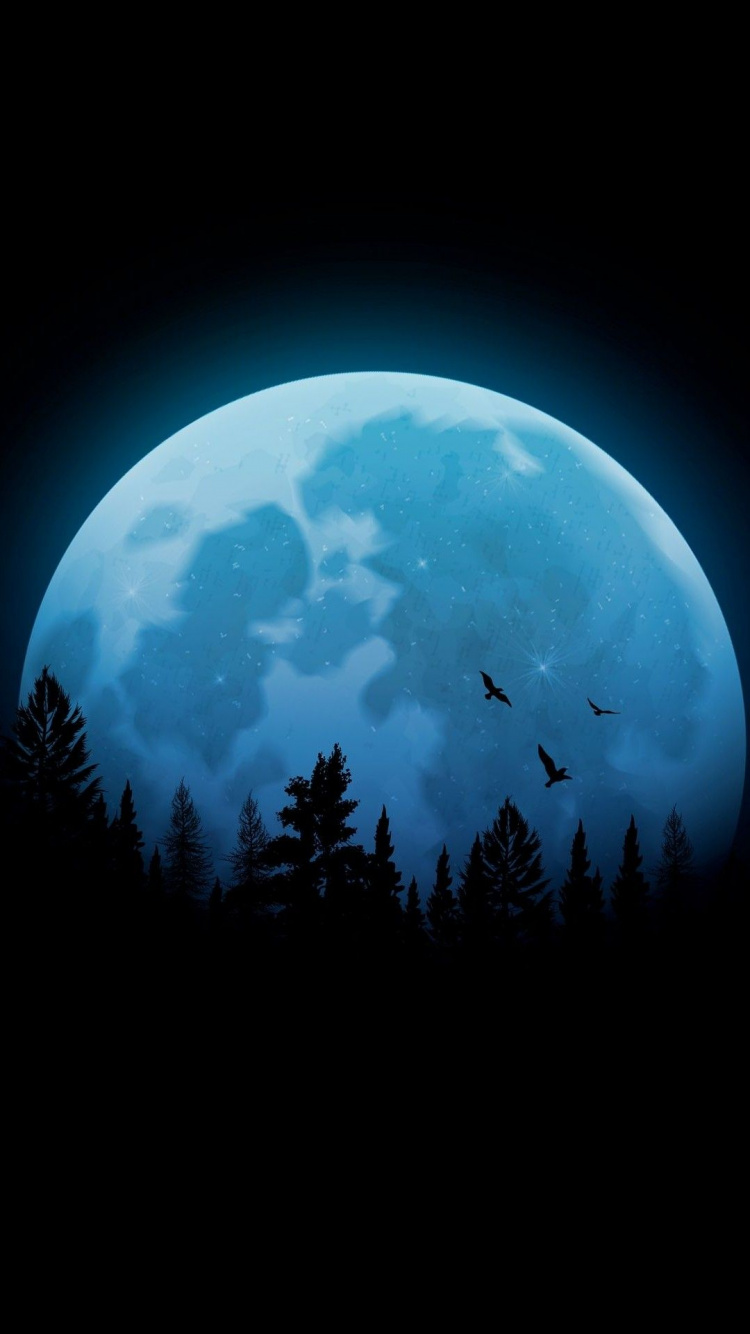 Обои амолед, атмосфера, природа, астрономический объект, ночь в разрешении 750x1334