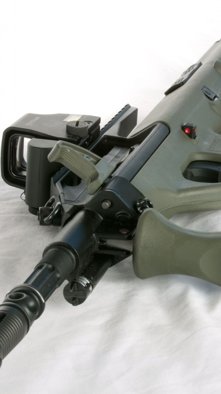 Обои штейр ауг, орудие, огнестрельное оружие, Страйкбольное оружие, ствол в разрешении 720x1280
