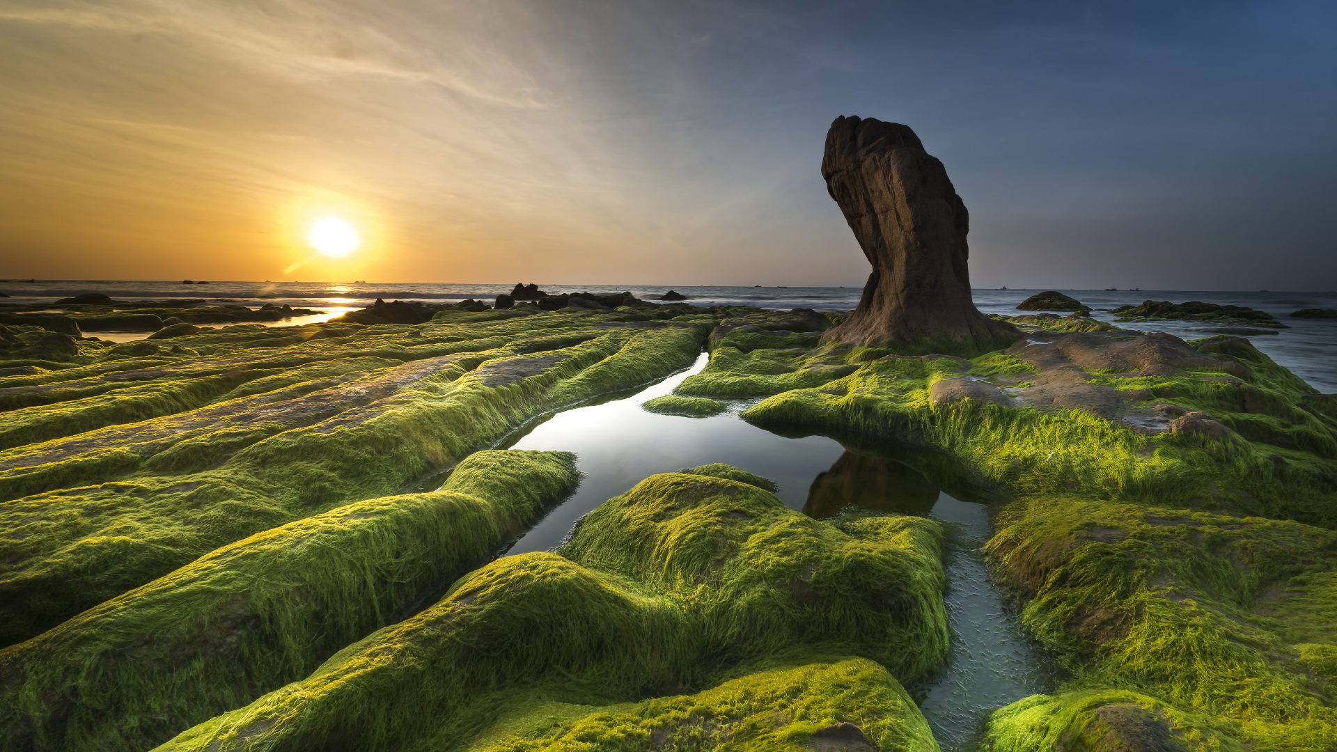 Обои aphanizomenon flos aquae, водоросли, Верхнее озеро Кламат, облако, гидроресурсы в разрешении 1920x1080