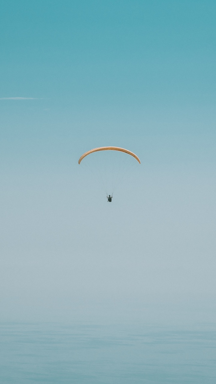 Обои парашют, парашютный спорт, экстремальный вид спорта, воздушные виды спорта, windsports в разрешении 720x1280