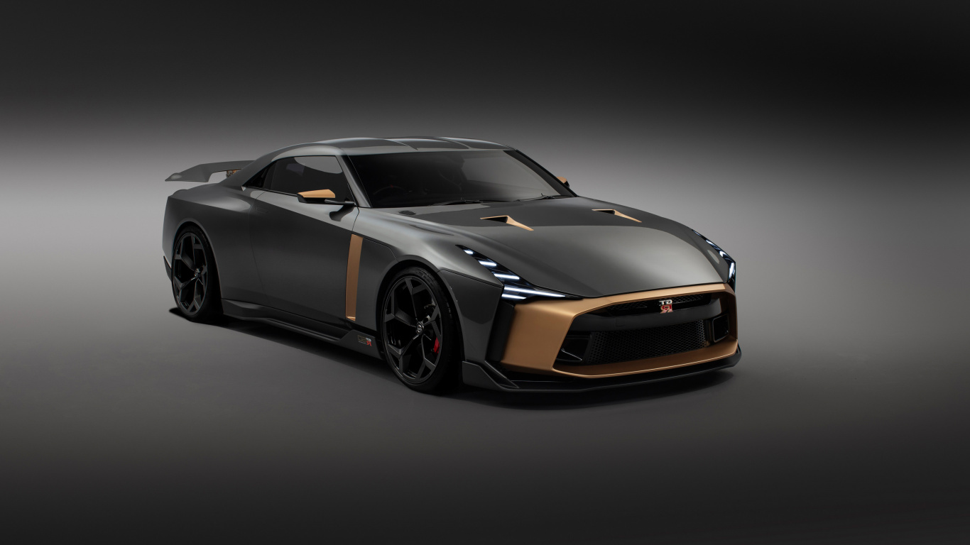 Обои nissan gt r, компактный автомобиль, спорткар, авто, автомобиль концепции в разрешении 1366x768