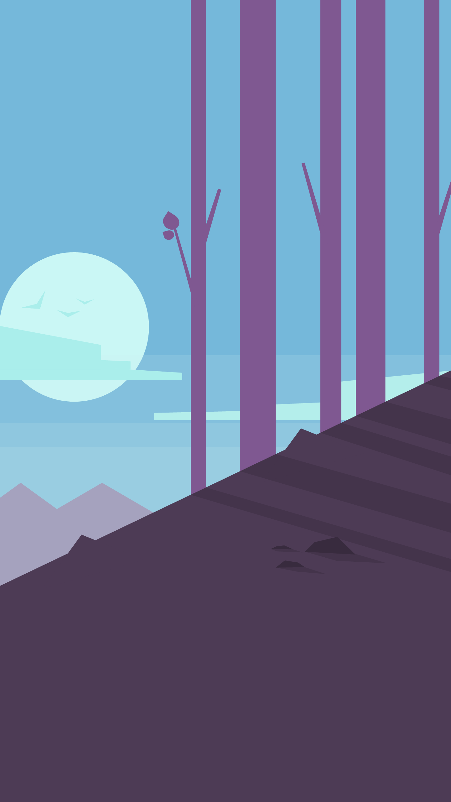 Обои иллюстрация, мультфильм, архитектура, ньюйоркец, 2020 в разрешении 1440x2560