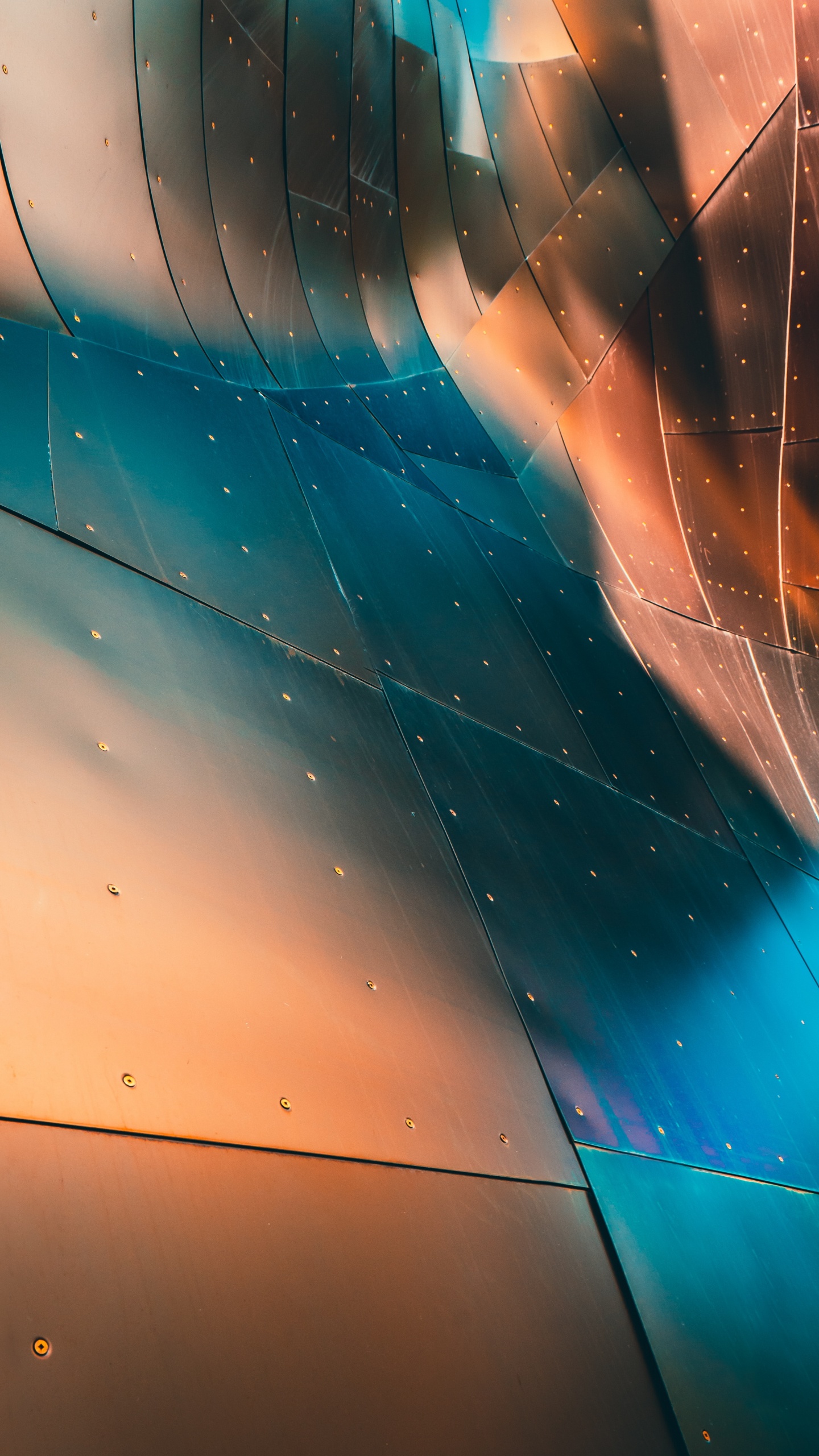 Обои синий, свет, Апельсин, линия, бирюза в разрешении 1440x2560