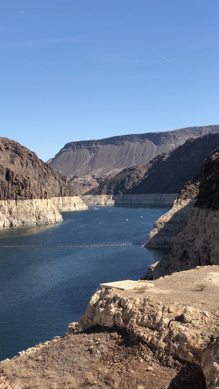 Обои дикая местность, каньон антилопы, водоем, горный рельеф, гидроресурсы в разрешении 720x1280