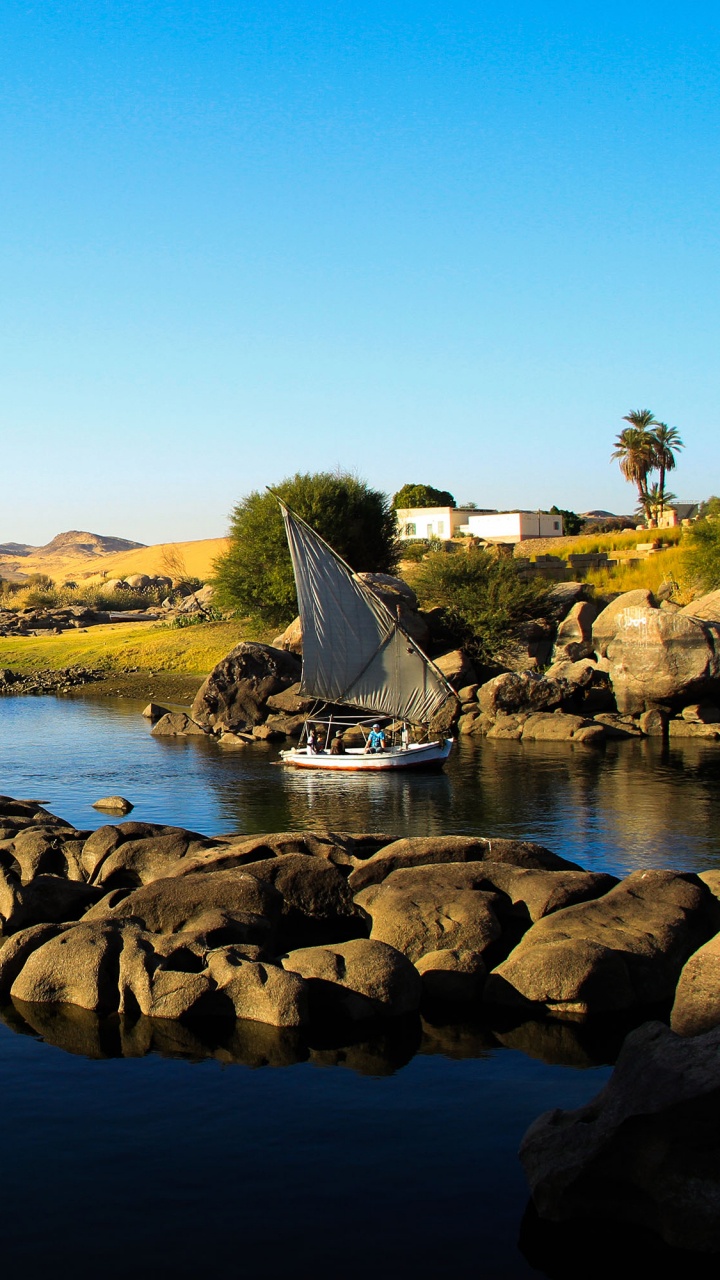 Обои Нил, Асуан, Каир, путешествие, водоем в разрешении 720x1280