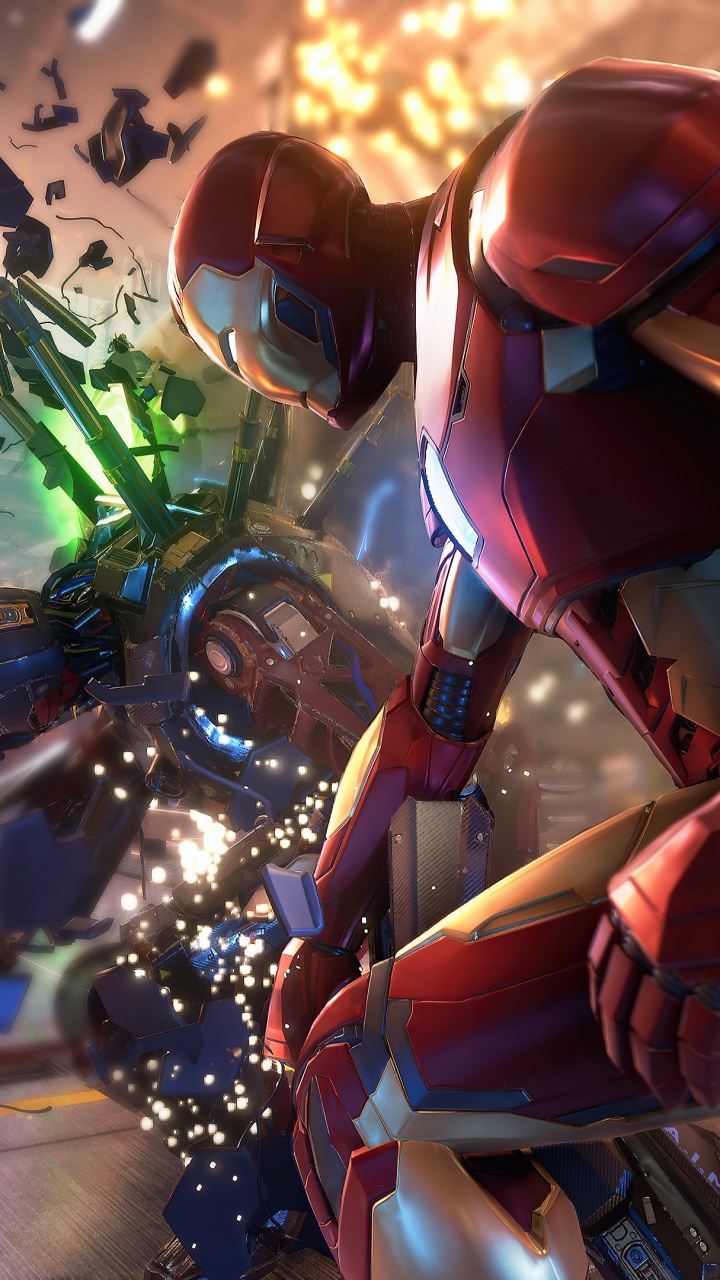 Обои чудеса мстители ps5, чудеса Мстители, человек-паук, playstation 5, xbox серии x и серии s в разрешении 720x1280