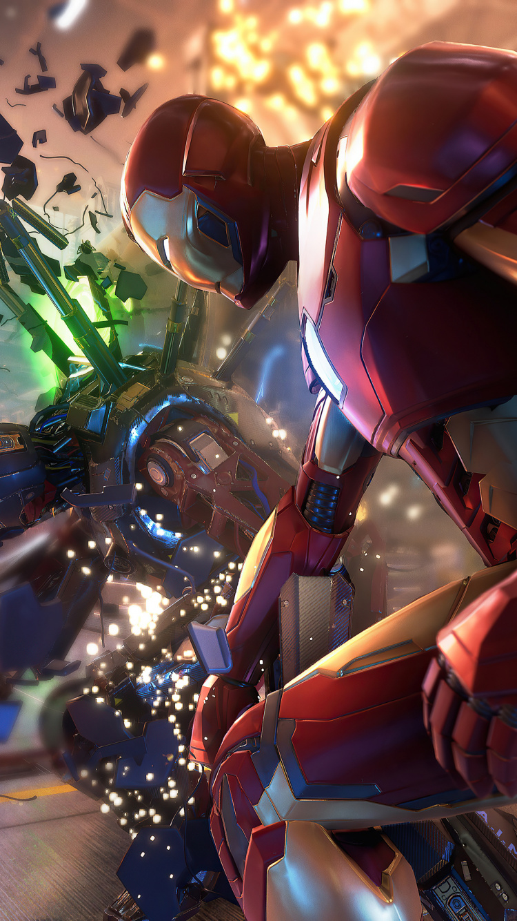 Обои чудеса мстители ps5, чудеса Мстители, человек-паук, playstation 5, xbox серии x и серии s в разрешении 750x1334