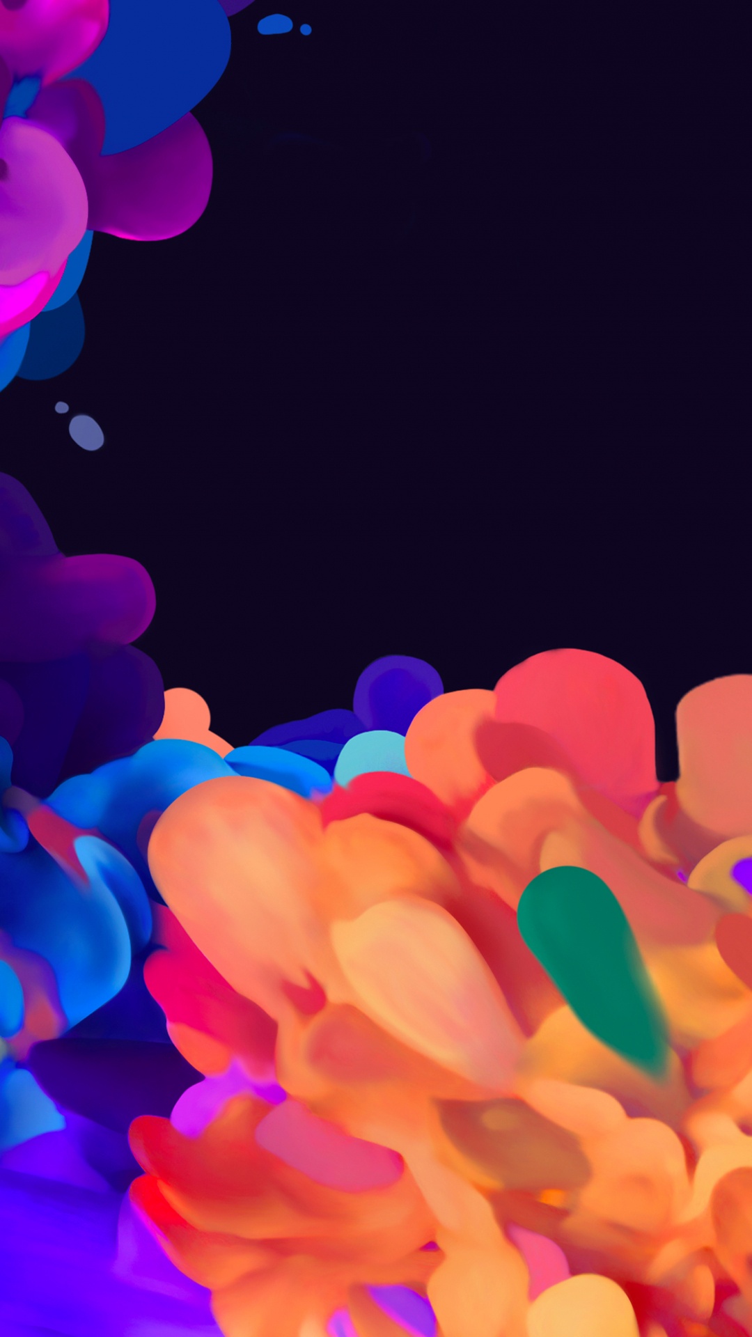 Обои galaxy s20 fe, андроид, синий, красочность, розовый в разрешении 1080x1920