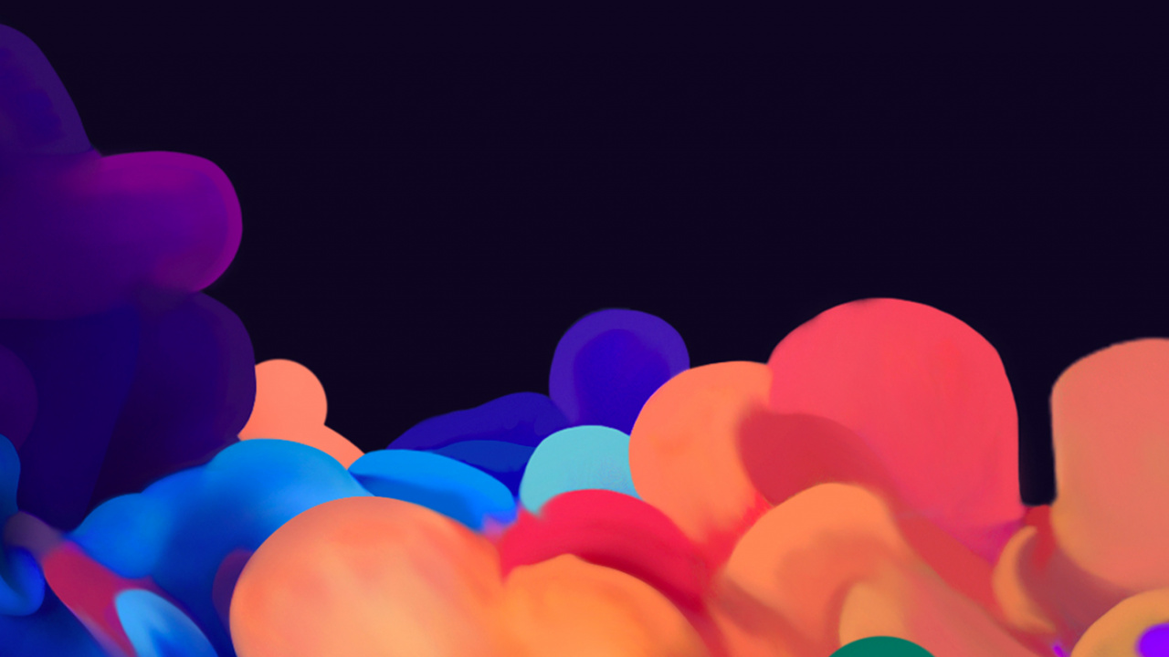 Обои galaxy s20 fe, андроид, синий, красочность, розовый в разрешении 1280x720