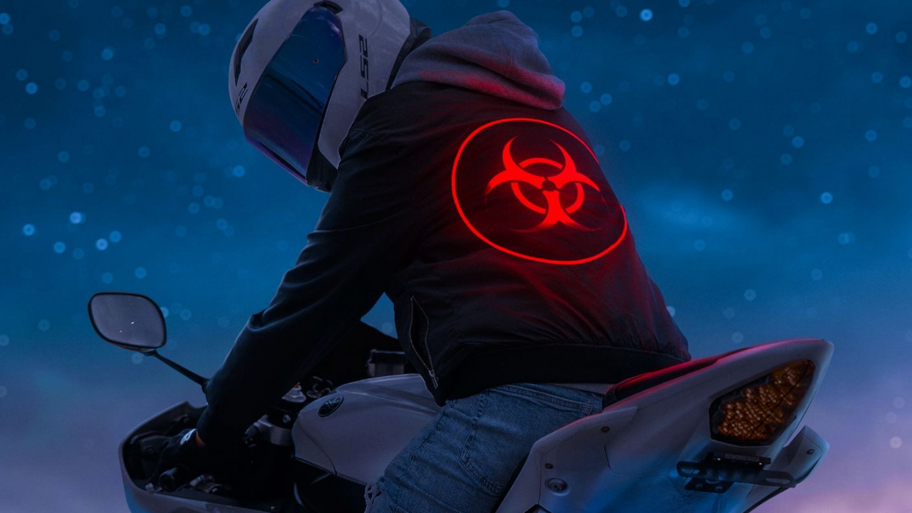 Обои велопробег, мотоцикл, мотоциклетный шлем, мотоспорт, Кавасаки ниндзя в разрешении 1280x720